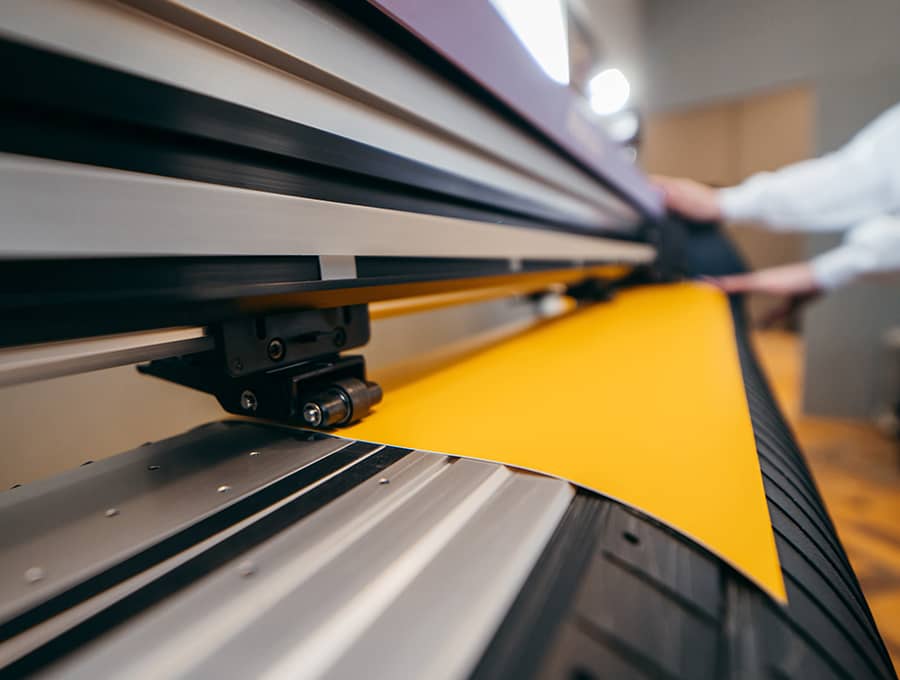 Folienplotter für den Foliendruck mit Transferfolie