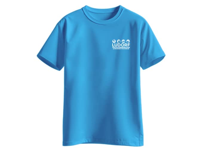 Bedrucktes T-Shirt für individuelle Textilveredelung